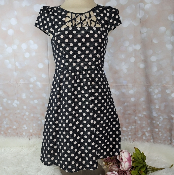 Anthropologie Maeve Nikola Polka Dot Retro Style Dress ASO As Seen On Glee Quinn - Picture 13 of 16